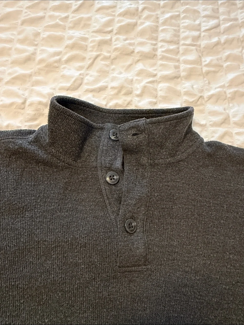 Banana Republic Men’s charcoal button-up Sweater